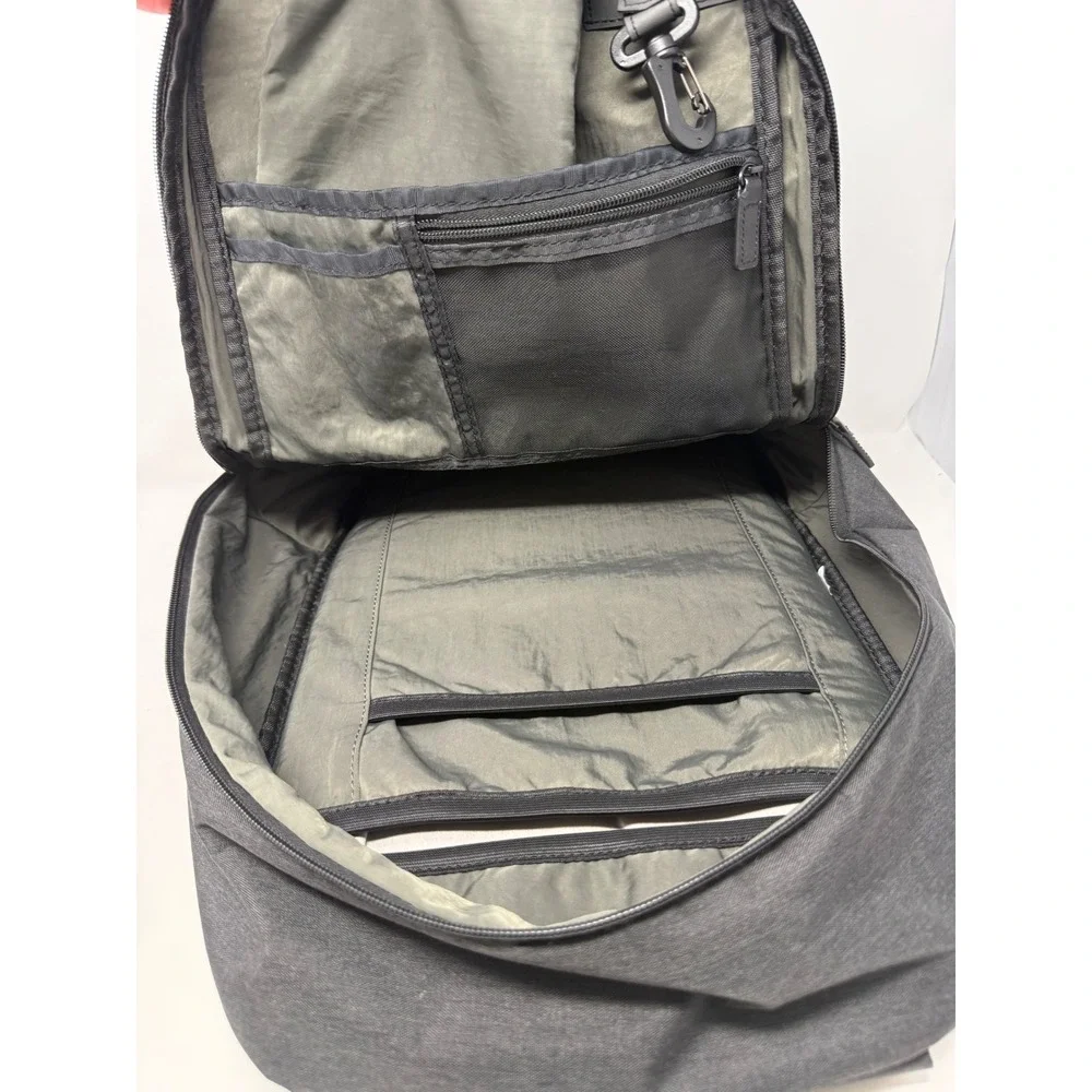 Tavik Backpack Charcoal Grey Black Laptop Sleeve Techwear Travel Bag